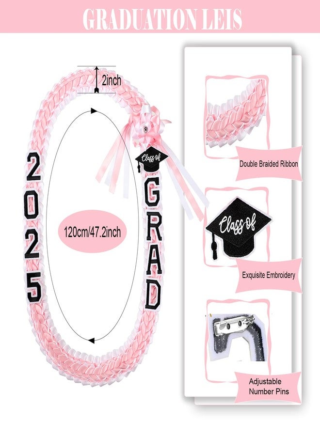 Erligo Graduation Leis 2025 Grad Handmade Ribbon Lei - Braided Necklace for High School College - Image 2